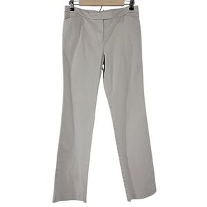 Tommy Hilfiger Womens Size 8 Beige Stretch Straight Leg Chino Pants Flat Front